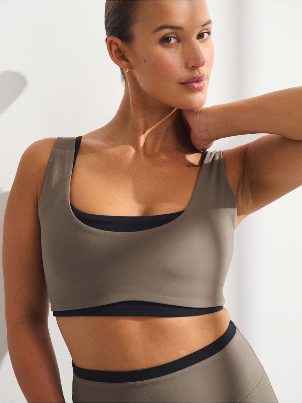 YPB studioFLEX Double-Layered Sports Bra | Double Layered Abercrombie Bra